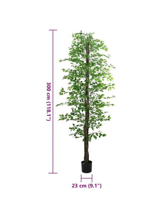 KUNSTLIK FICUS PLANT 2016 LEHED 300 CM ROHELISED