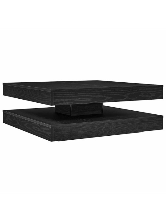 Diivanilaud 360 kraadi pööratav must tamm 90x90x34,5 cm