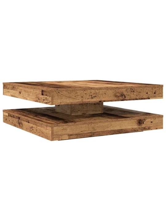 Diivanilaud 360 kraadi pööratav vana puit 90x90x34,5 cm