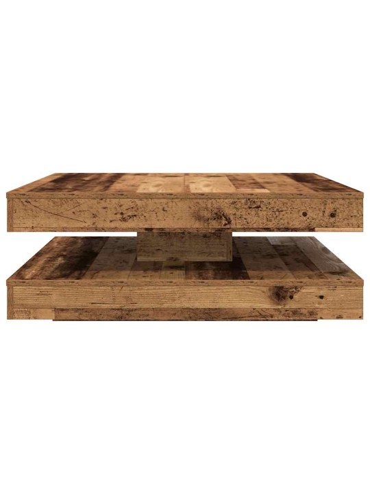 Diivanilaud 360 kraadi pööratav vana puit 90x90x34,5 cm