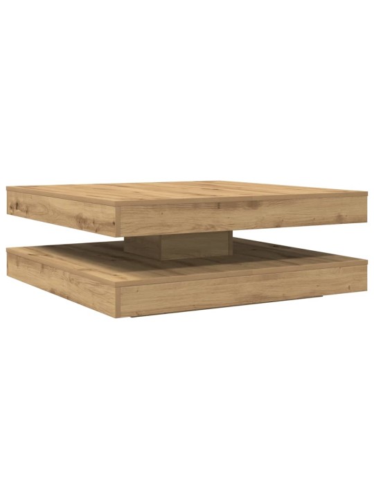Diivanilaud 360 kraadi pööratav käsitööline tamm 90x90x34,5 cm