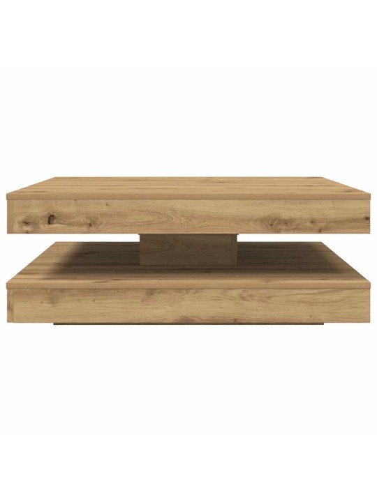 Diivanilaud 360 kraadi pööratav käsitööline tamm 90x90x34,5 cm