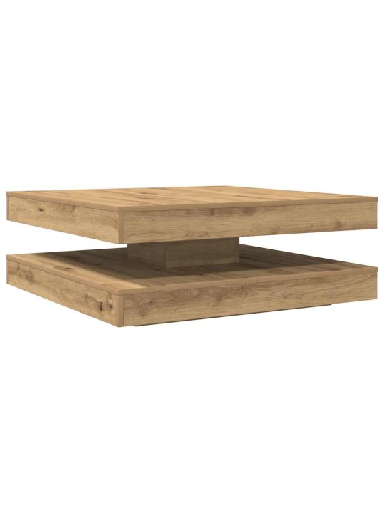 Diivanilaud 360 kraadi pööratav käsitööline tamm 90x90x34,5 cm