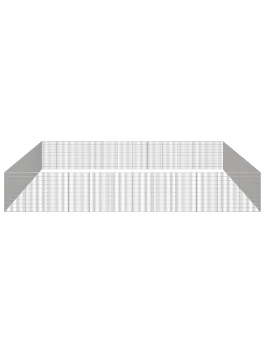 Loomade aedik 48 paneeli 54x100 cm tsingitud raud