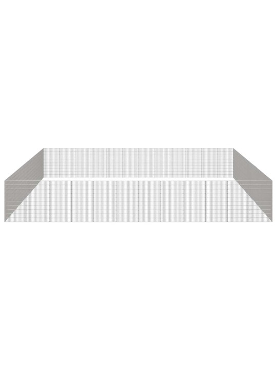 Loomade aedik 48 paneeli 54x100 cm tsingitud raud