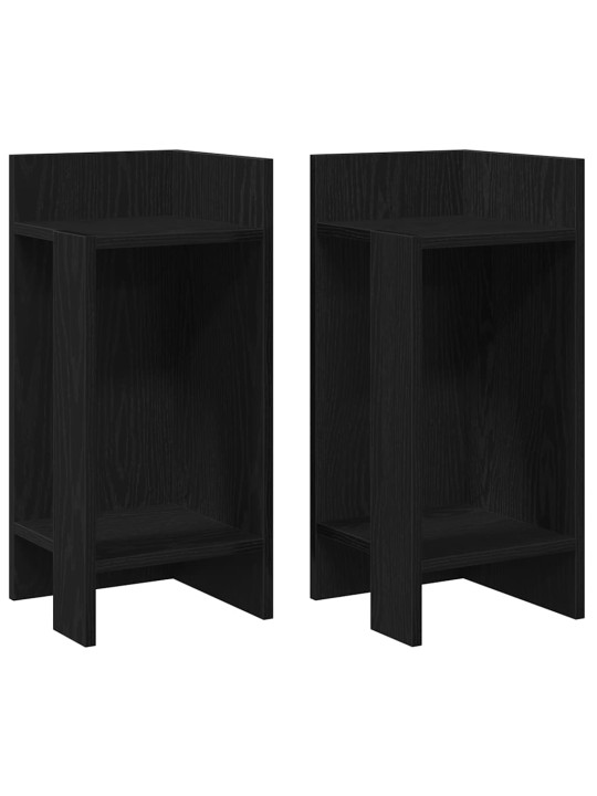 LISALAUAD 2 TK RIIULIGA, MUST, 25,5X27X60 CM