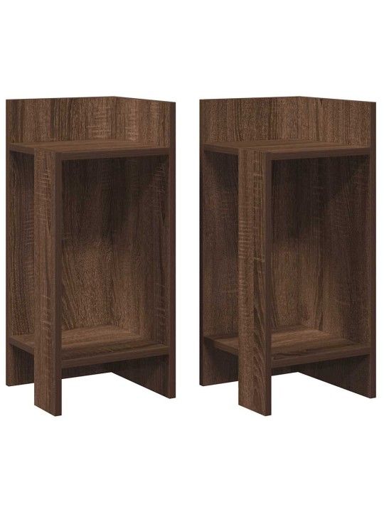 LISALAUAD 2 TK RIIULIGA, PRUUN TAMM, 25,5X27X60 CM