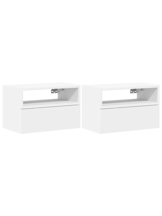 SEINALE KINNITATAVAD ÖÖKAPID, 2 TK, VALGE 45X26X28,5 CM