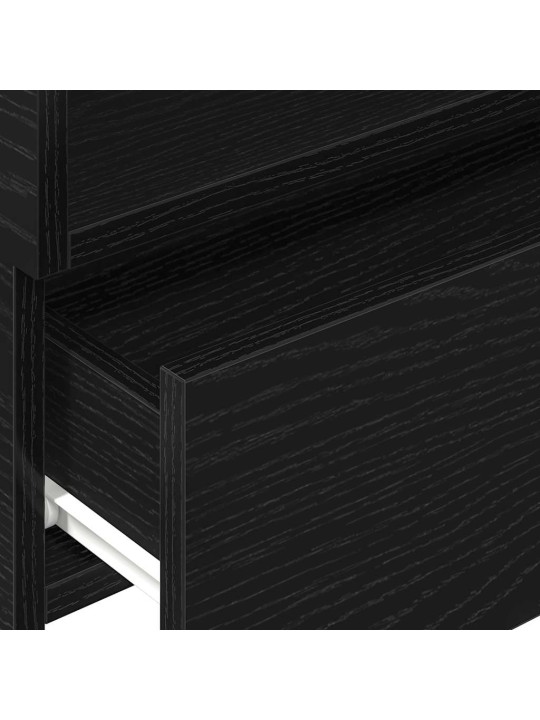 SEINALE KINNITATAV ÖÖKAPP, MUST, 45X26X28,5 CM