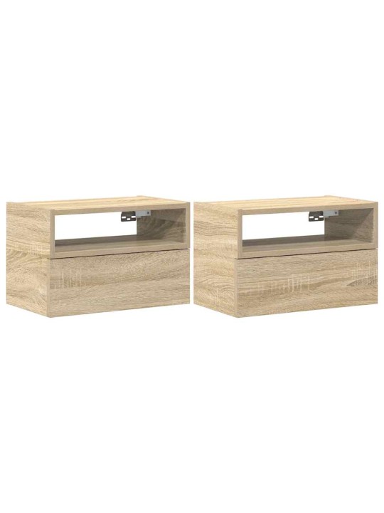 SEINALE KINNITATAVAD ÖÖKAPID, 2 TK, SONOMA TAMM, 45X26X28,5 CM