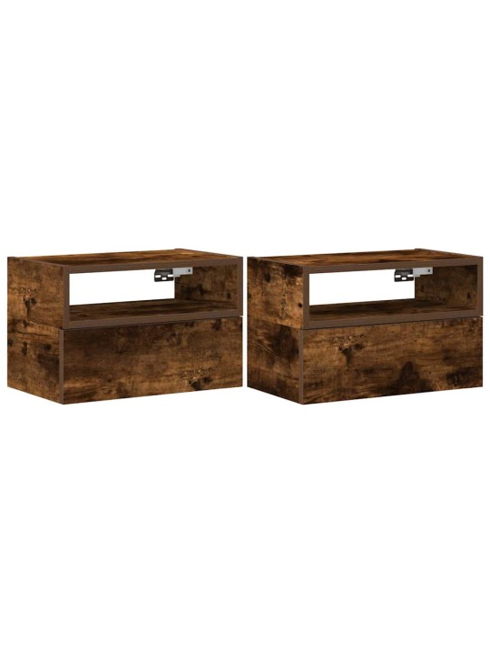 SEINALE KINNITATAVAD ÖÖKAPID 2 TK SUITSUTATUD TAMM 45X26X28,5CM