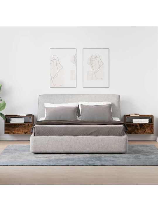 SEINALE KINNITATAVAD ÖÖKAPID 2 TK SUITSUTATUD TAMM 45X26X28,5CM