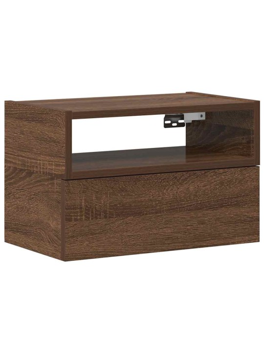 SEINALE KINNITATAV ÖÖKAPP, PRUUN TAMM, 45X26X28,5 CM