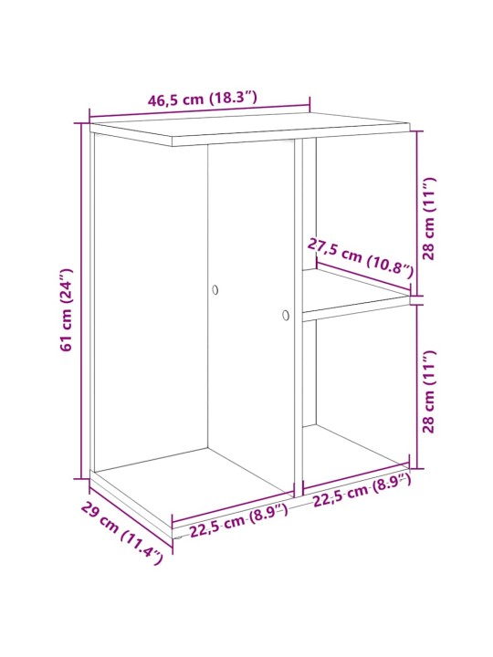 ÖÖKAPP, HALL SONOMA 46,5X29X61 CM TEHISPUIT