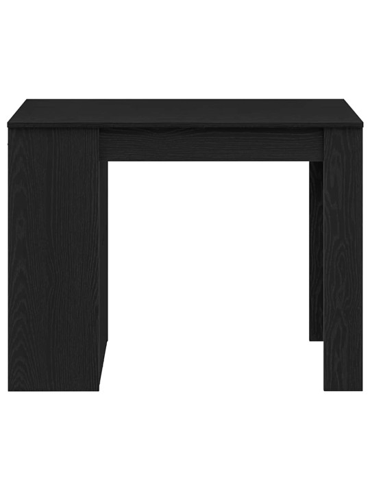 KIRJUTUSLAUD SAHTLI JA RIIULIGA, MUST TAMM, 102X62X77,5 CM