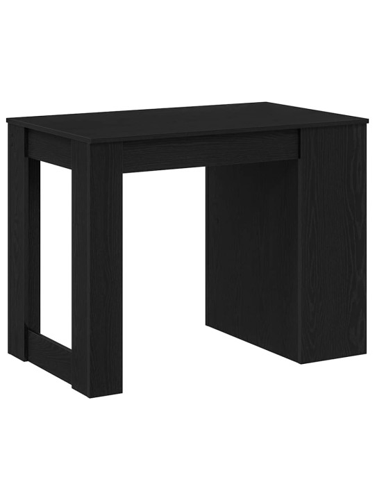 KIRJUTUSLAUD SAHTLI JA RIIULIGA, MUST TAMM, 102X62X77,5 CM