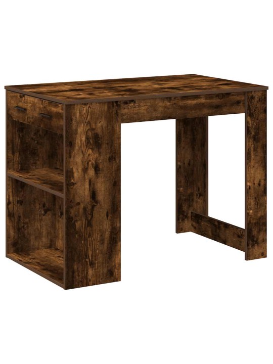 KIRJUTUSLAUD SAHTLI JA RIIULIGA SUITSUTATUD TAMM 102X62X77,5 CM