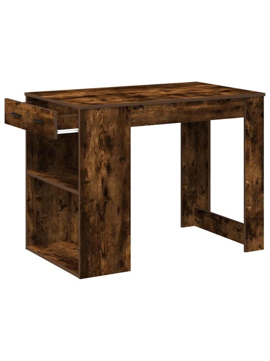 KIRJUTUSLAUD SAHTLI JA RIIULIGA SUITSUTATUD TAMM 102X62X77,5 CM