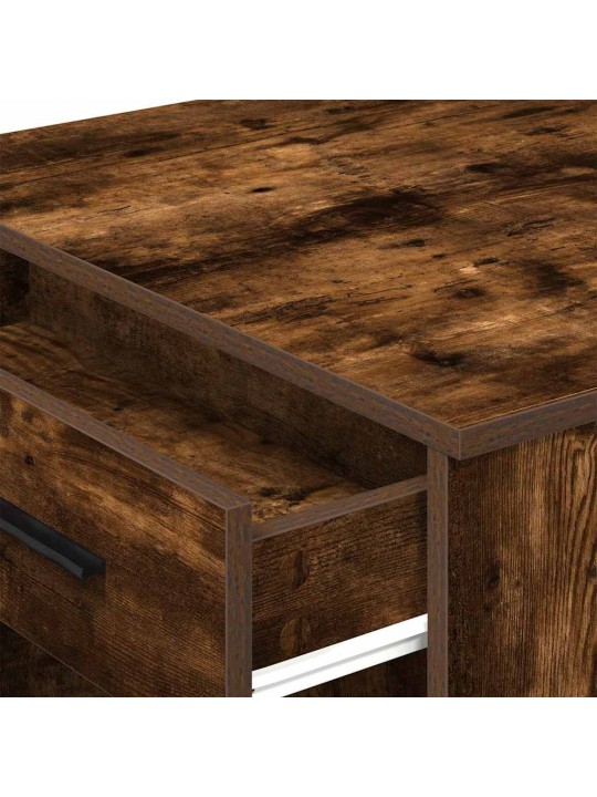 KIRJUTUSLAUD SAHTLI JA RIIULIGA SUITSUTATUD TAMM 102X62X77,5 CM