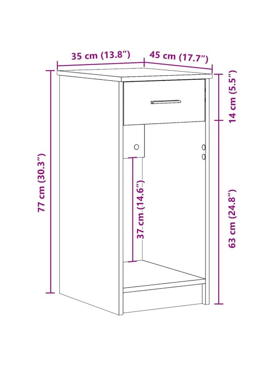 ARVUTITORNI ALUS SAHTLIGA VALGE 35X45X77 CM