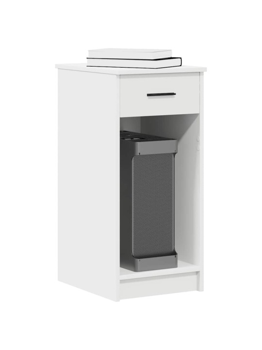 ARVUTITORNI ALUS SAHTLIGA VALGE 35X45X77 CM