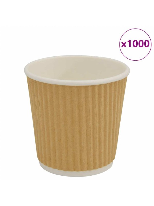 PABERIST KOHVITASSID 1000 TK 4OZ 100ML PRUUN