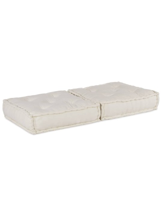 MODULAR POUFF CREAM 70X70X36 KANGAS