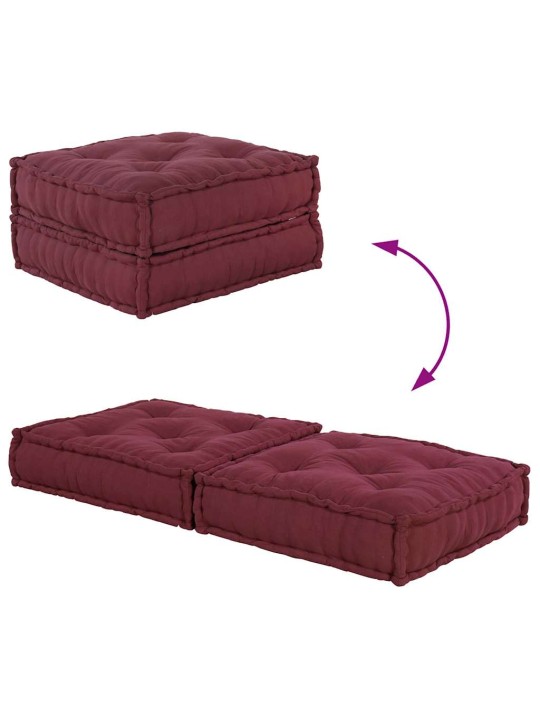 MODULAARNE POUFF MAROON 70X70X36 KANGAS