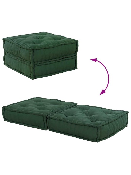 MODULAR POUFF GREEN 70X70X36 KANGAS
