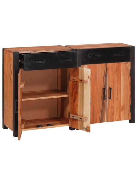 Kõide 2 tk pruun 110 x 30 x 75 cm akaatsiapuit