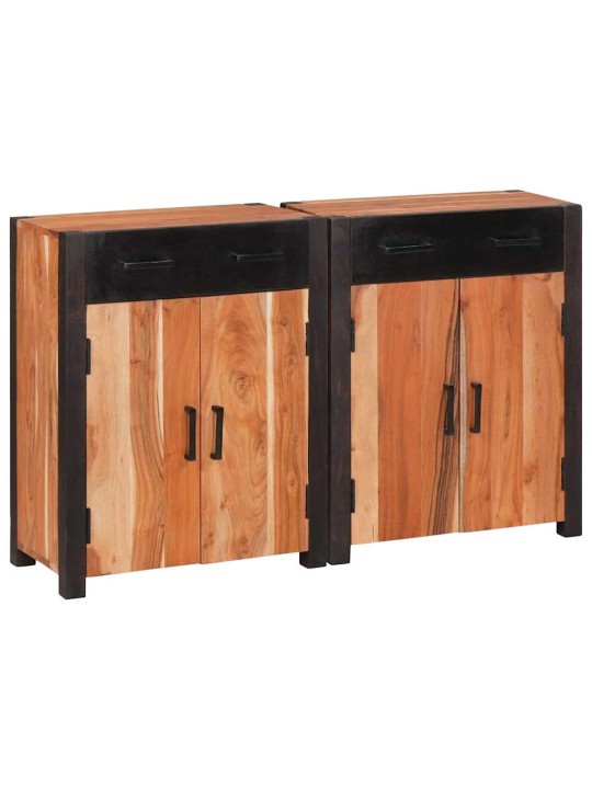 Kõide 2 tk pruun 110 x 30 x 75 cm akaatsiapuit