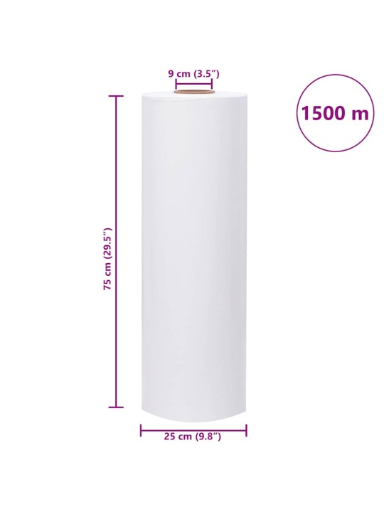 PÕLLUMAJANDUSLIK VENIV KILE VALGE 25 ΜM 75 CM X 1500 M