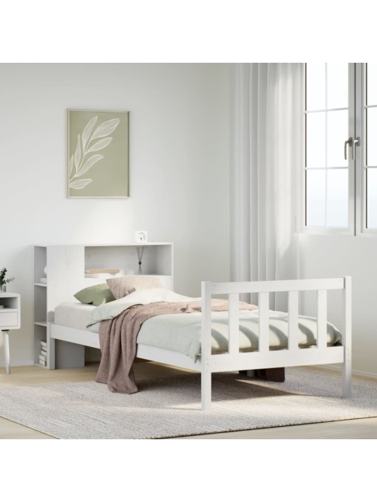 RIIULIGA VOODIRAAM ILMA MADRATSITA, VALGE, 100X200CM, MÄNNIPUIT