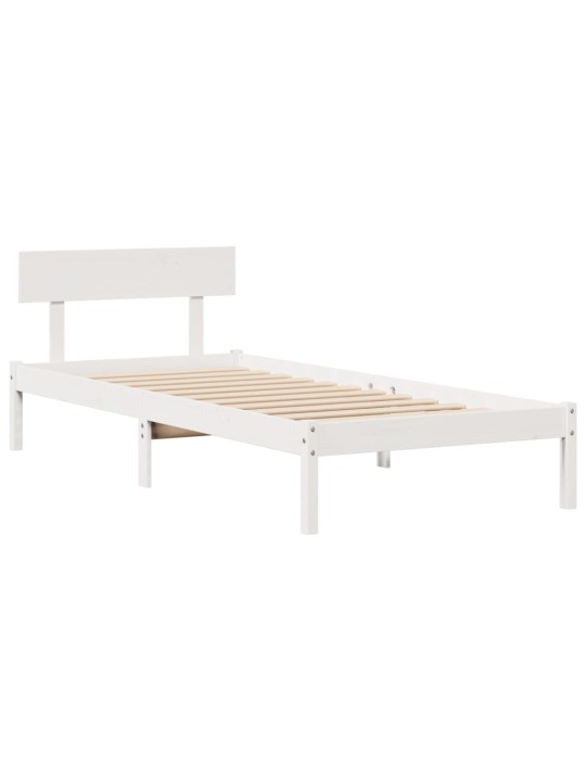 RIIULIGA VOODIRAAM ILMA MADRATSITA, VALGE, 75X190 CM, MÄNNIPUIT