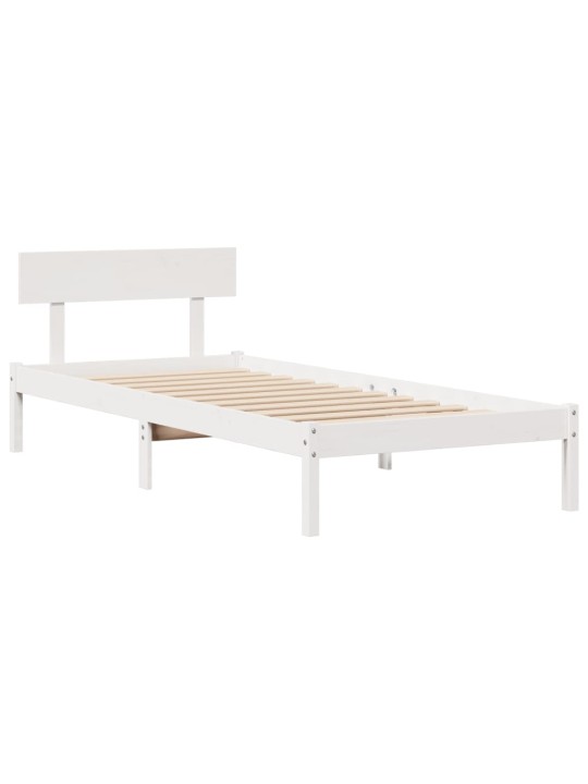 RIIULIGA VOODIRAAM ILMA MADRATSITA, VALGE, 90X190 CM, MÄNNIPUIT