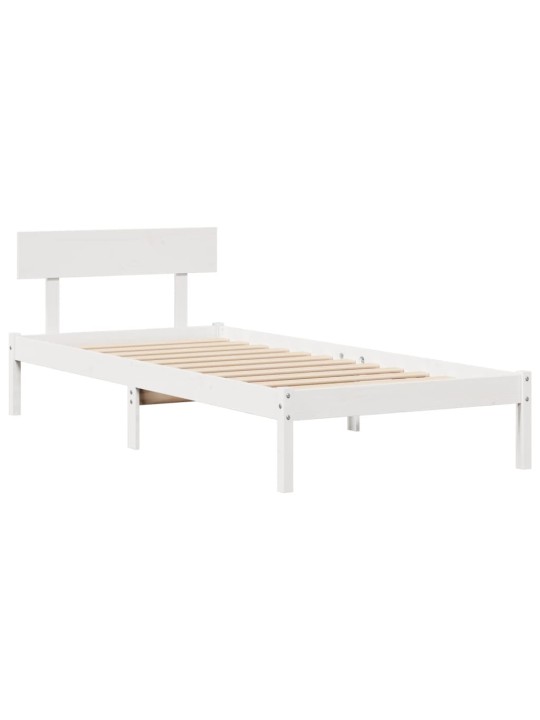 RIIULIGA VOODIRAAM ILMA MADRATSITA, VALGE, 90X200 CM, MÄNNIPUIT