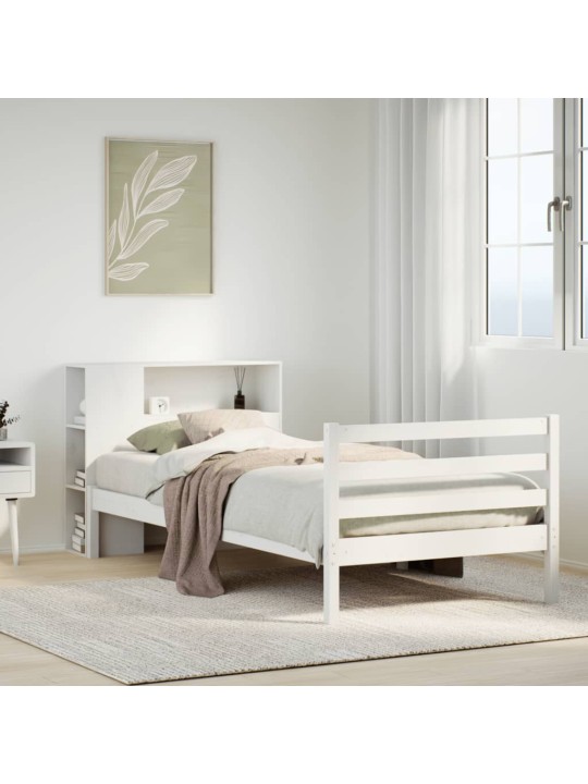 RIIULIGA VOODIRAAM ILMA MADRATSITA, VALGE, 75X190 CM, MÄNNIPUIT