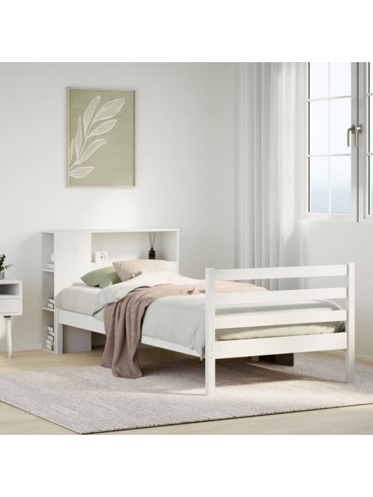 RIIULIGA VOODIRAAM ILMA MADRATSITA, VALGE, 90X190 CM, MÄNNIPUIT
