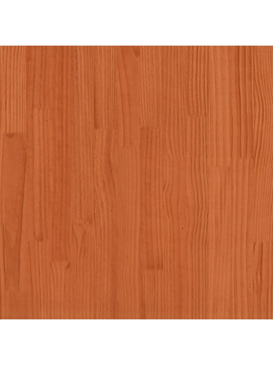 Riiuliga voodi ilma madratsita, vahapruun, 100x200cm, puit