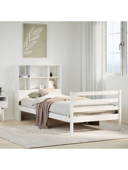 RIIULIGA VOODIRAAM ILMA MADRATSITA, VALGE, 90X200 CM, MÄNNIPUIT