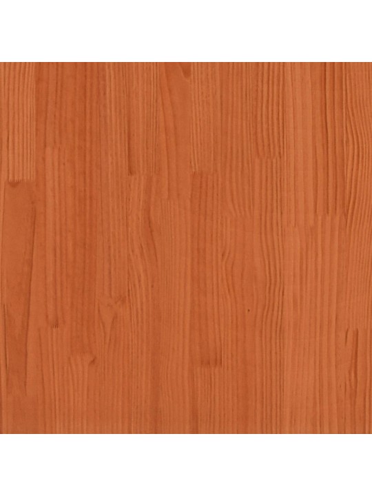 Riiuliga voodi ilma madratsita, vahapruun, 100x200cm, puit