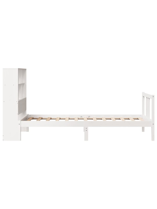 RIIULIGA VOODIRAAM ILMA MADRATSITA, VALGE, 90X200 CM, MÄNNIPUIT