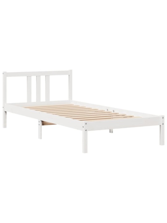 RIIULIGA VOODIRAAM ILMA MADRATSITA, VALGE, 90X200 CM, MÄNNIPUIT
