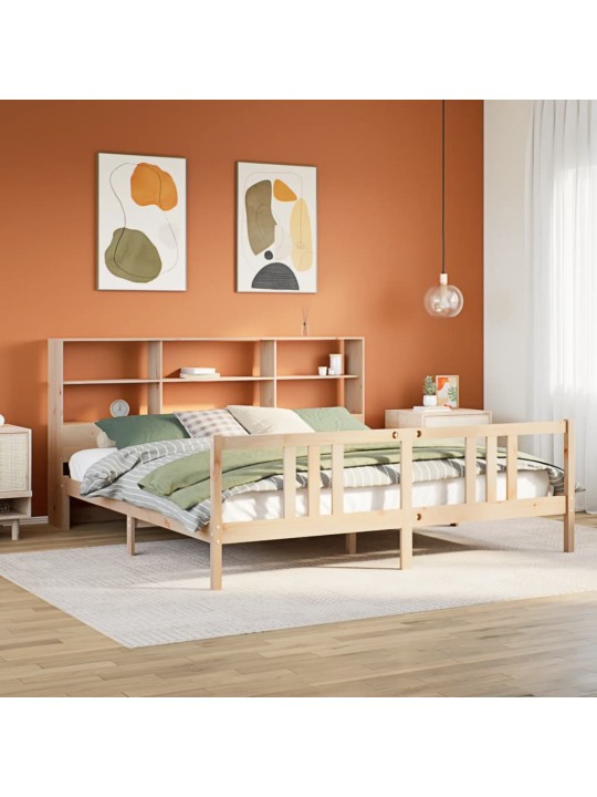 RIIULIGA VOODIRAAM ILMA MADRATSITA, 180X200 CM, MÄNNIPUIT