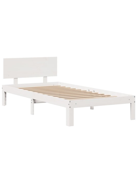 RIIULIGA VOODIRAAM ILMA MADRATSITA, VALGE, 90X190 CM, MÄNNIPUIT