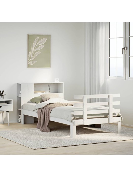 RIIULIGA VOODIRAAM ILMA MADRATSITA, VALGE, 90X200 CM, MÄNNIPUIT