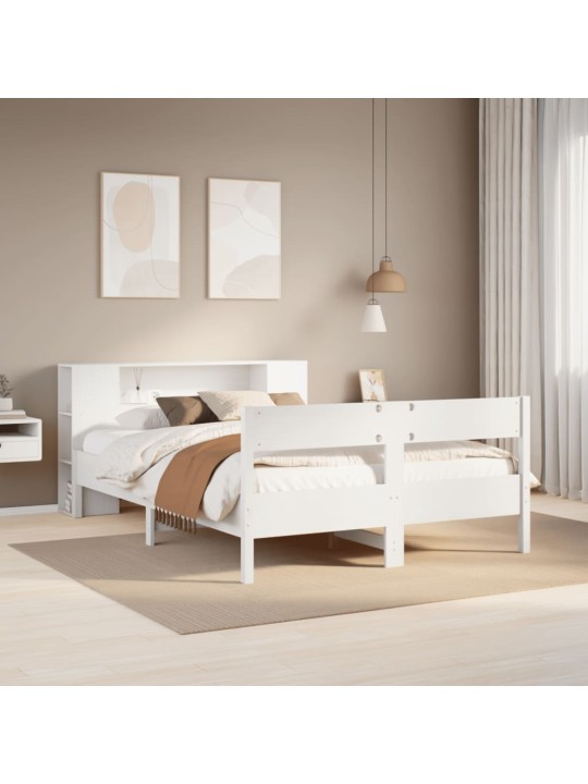 RIIULIGA VOODIRAAM ILMA MADRATSITA, VALGE, 120X200CM, MÄNNIPUIT