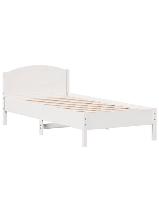 RIIULIGA VOODIRAAM ILMA MADRATSITA, VALGE, 75X190 CM, MÄNNIPUIT