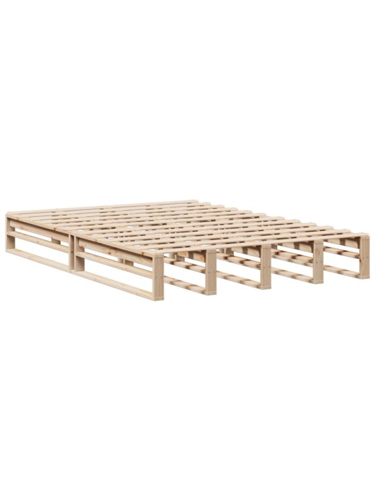 Riiuliga voodiraam ilma madratsita, 120x190 cm, puit