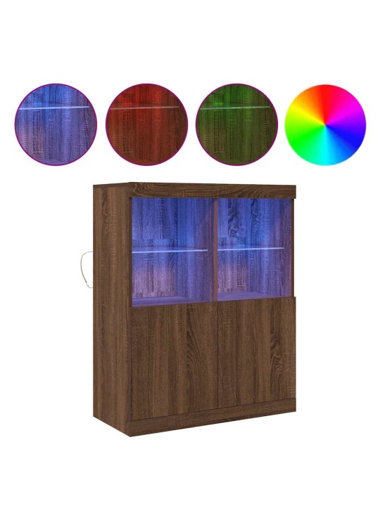 PUHVETKAPP PRUUN TAMM 81X37X100 CM ENGINEERED WOOD